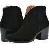 imageWHITE MOUNTAIN Womens Tattle Block Heeled Western Ankle BootieBlackSuede