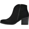 imageWHITE MOUNTAIN Womens Tattle Block Heeled Western Ankle BootieBlackSuede