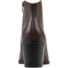 imageWHITE MOUNTAIN Womens Tattle Block Heeled Western Ankle BootieBrownLeather