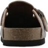 imageWHITE MOUNTAIN Bellamy ComfortMolded Footbed ClogSandal Wood Suede
