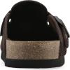 imageWHITE MOUNTAIN Benben ComfortMolded Footbed ClogCoco Brown Suede