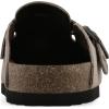 imageWHITE MOUNTAIN Benben ComfortMolded Footbed ClogSandal Wood Suede