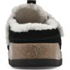imageWHITE MOUNTAIN Womens Baylen Faux Fur Footbed ClogBlackSuedeFaux Fur