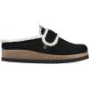 imageWHITE MOUNTAIN Womens Baylen Faux Fur Footbed ClogBlackSuedeFaux Fur