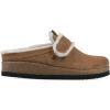 imageWHITE MOUNTAIN Womens Baylen Faux Fur Footbed ClogChestnutSuedeFaux Fur