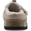 imageWHITE MOUNTAIN Womens Baylen Faux Fur Footbed ClogSandal WoodSuedeFaux Fur