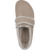 imageWHITE MOUNTAIN Womens Baylen Faux Fur Footbed ClogSandal WoodSuedeFaux Fur