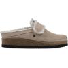 imageWHITE MOUNTAIN Womens Baylen Faux Fur Footbed ClogSandal WoodSuedeFaux Fur