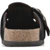 imageWHITE MOUNTAIN Womens Shoes Big Easy Clog FootbedBlackSuede