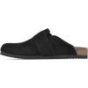 imageWHITE MOUNTAIN Womens Shoes Big Easy Clog FootbedBlackSuede