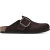 imageWHITE MOUNTAIN Womens Shoes Big Easy Clog FootbedBrownSuede