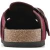 imageWHITE MOUNTAIN Womens Shoes Big Easy Clog FootbedBurgundySuede