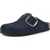 imageWHITE MOUNTAIN Womens Shoes Big Easy Clog FootbedNavySuede