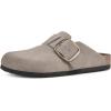 imageWHITE MOUNTAIN Womens Shoes Big Easy Clog FootbedTaupeSuede