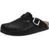 imageWHITE MOUNTAIN Bellamy ComfortMolded Footbed ClogBlack Suede