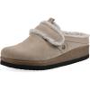 imageWHITE MOUNTAIN Womens Baylen Faux Fur Footbed ClogSandal WoodSuedeFaux Fur