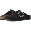 imageWHITE MOUNTAIN Womens Shoes Big Easy Clog FootbedBlackSuede