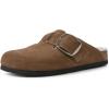imageWHITE MOUNTAIN Womens Shoes Big Sur Clog FootbedChestnutSuede WFur