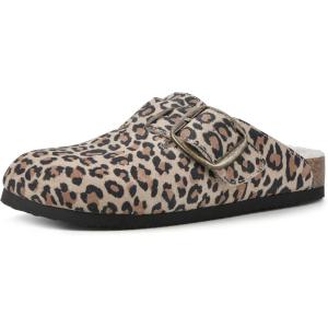 imageWHITE MOUNTAIN Womens Shoes Big Sur Clog FootbedNaturalEprintWFurLeather