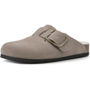 imageWHITE MOUNTAIN Womens Shoes Big Sur Clog FootbedTaupeSuede WFur
