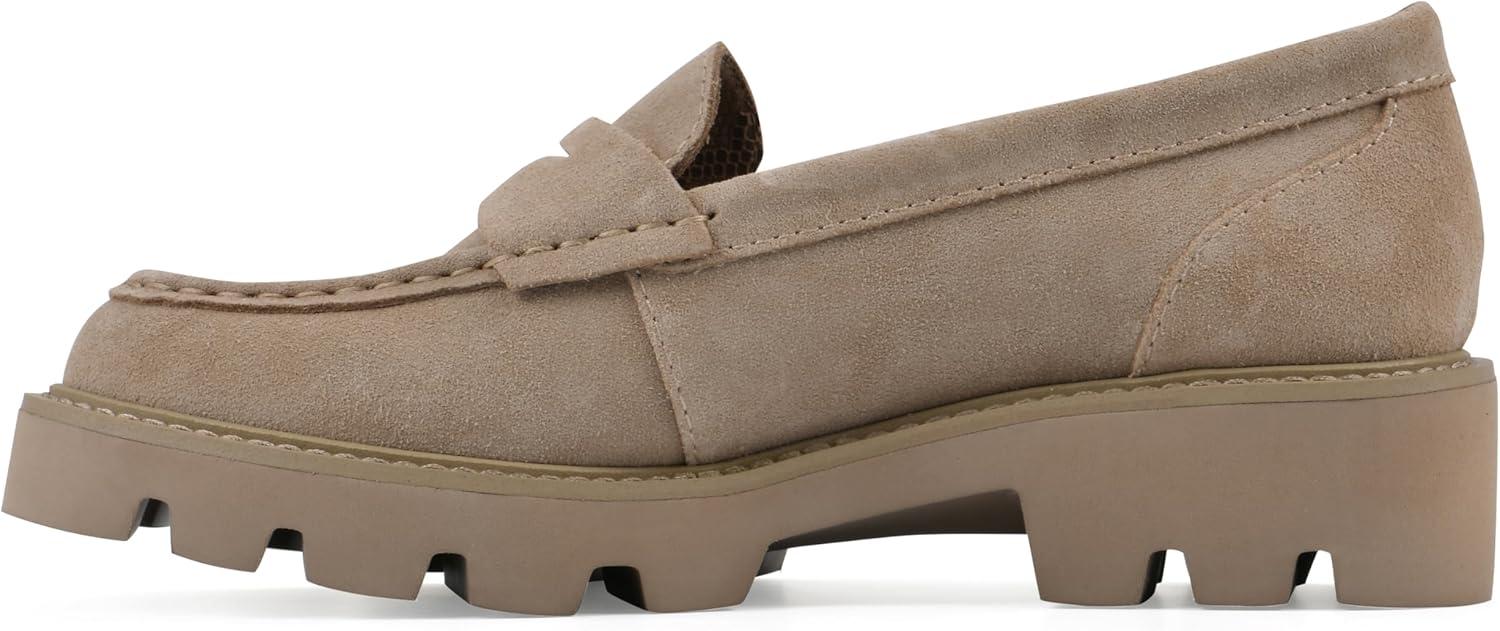 imageWHITE MOUNTAIN Womens Gunner Penny LoaferBeachwoodSuede