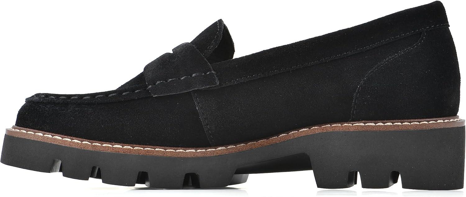 imageWHITE MOUNTAIN Womens Gunner Penny LoaferBlackSuede
