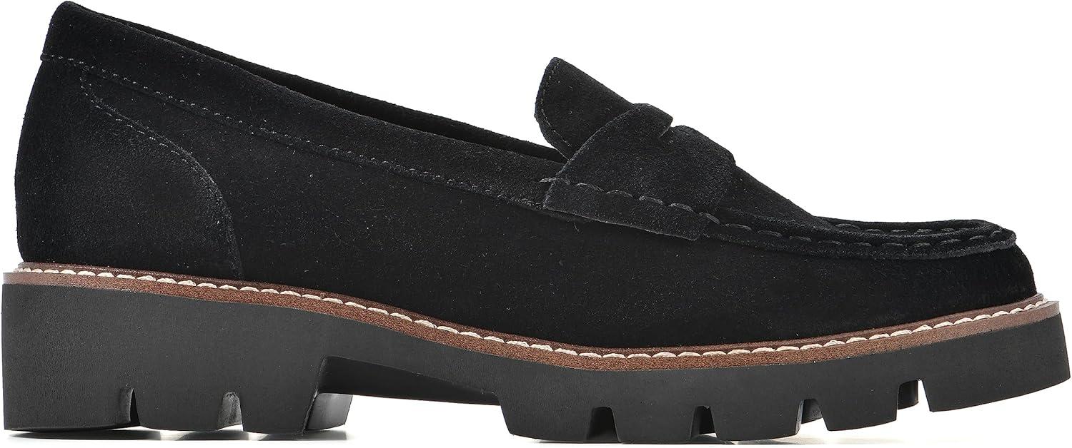 imageWHITE MOUNTAIN Womens Gunner Penny LoaferBlackSuede