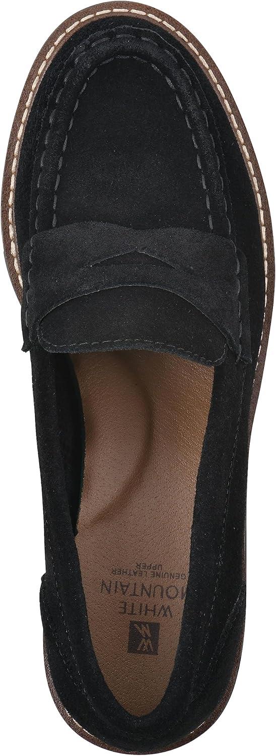 imageWHITE MOUNTAIN Womens Gunner Penny LoaferBlackSuede