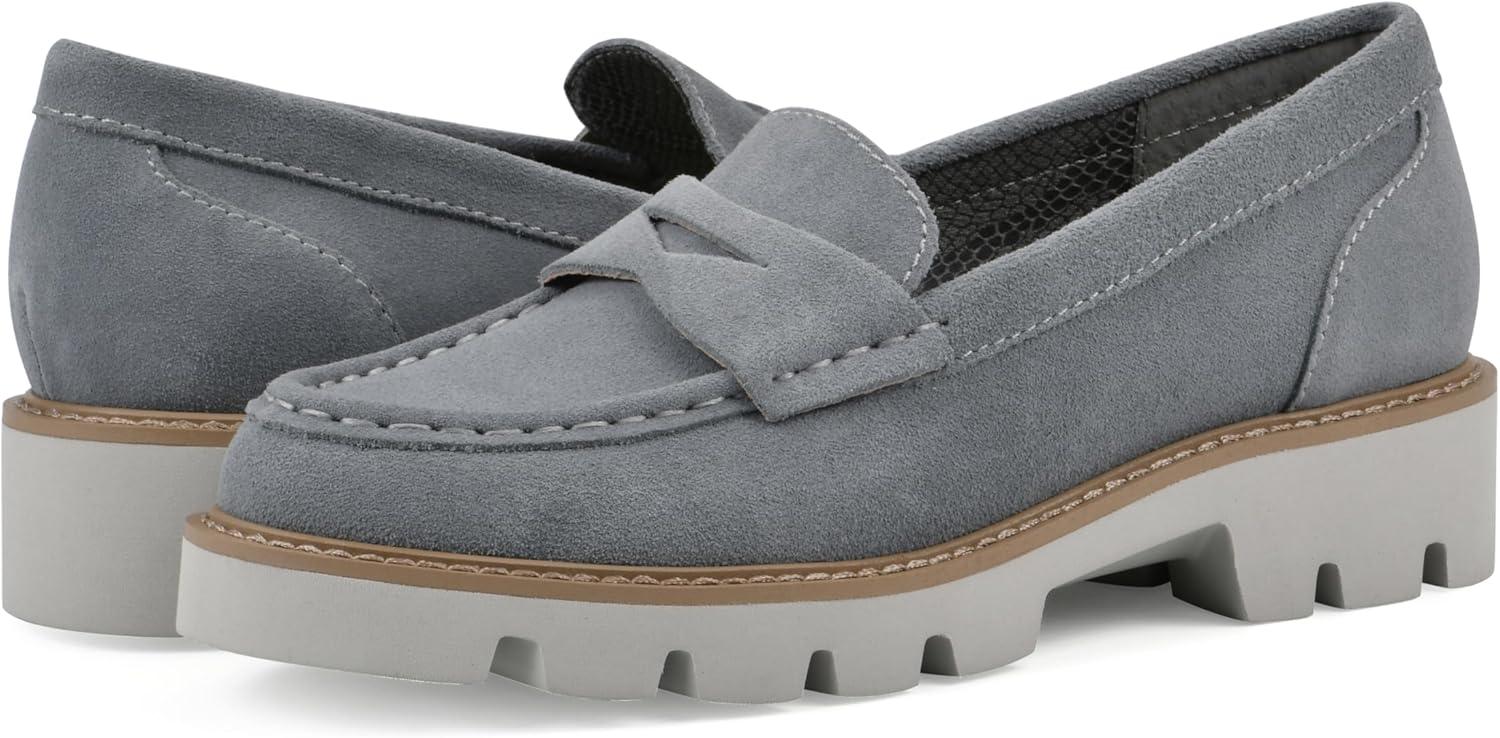 imageWHITE MOUNTAIN Womens Gunner Penny LoaferBlue RaspberrySuede