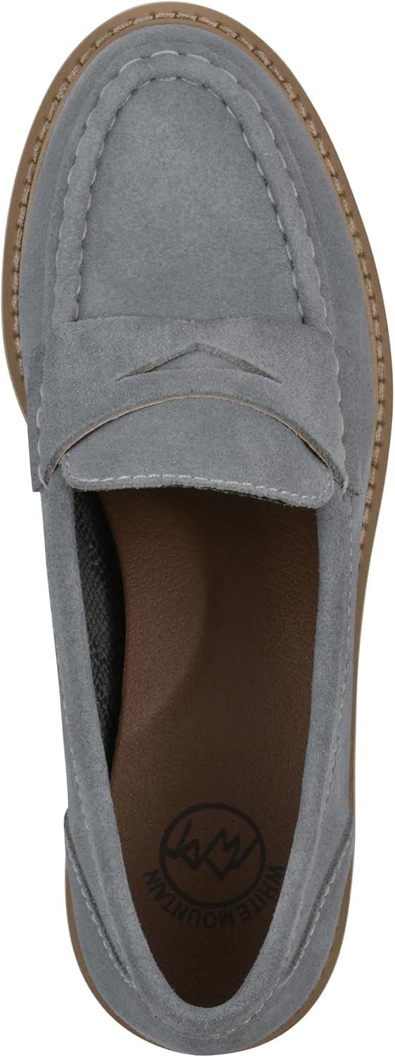 imageWHITE MOUNTAIN Womens Gunner Penny LoaferBlue RaspberrySuede
