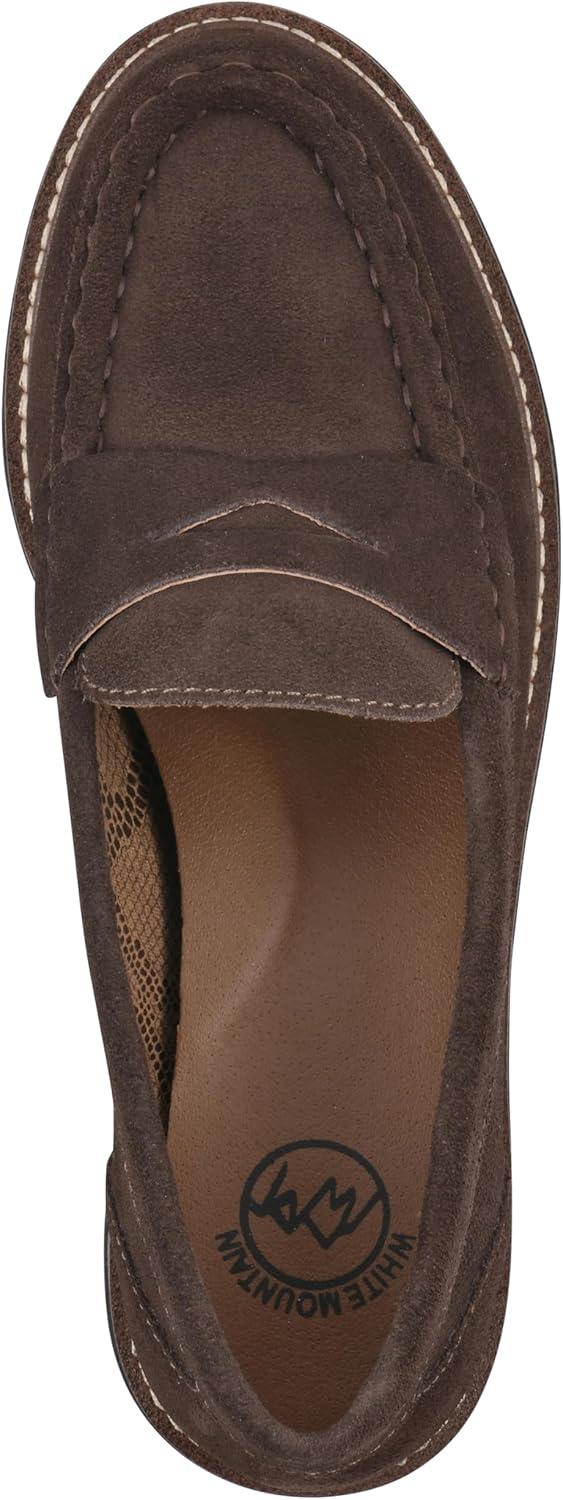 imageWHITE MOUNTAIN Womens Gunner Penny LoaferCoco Brown Suede