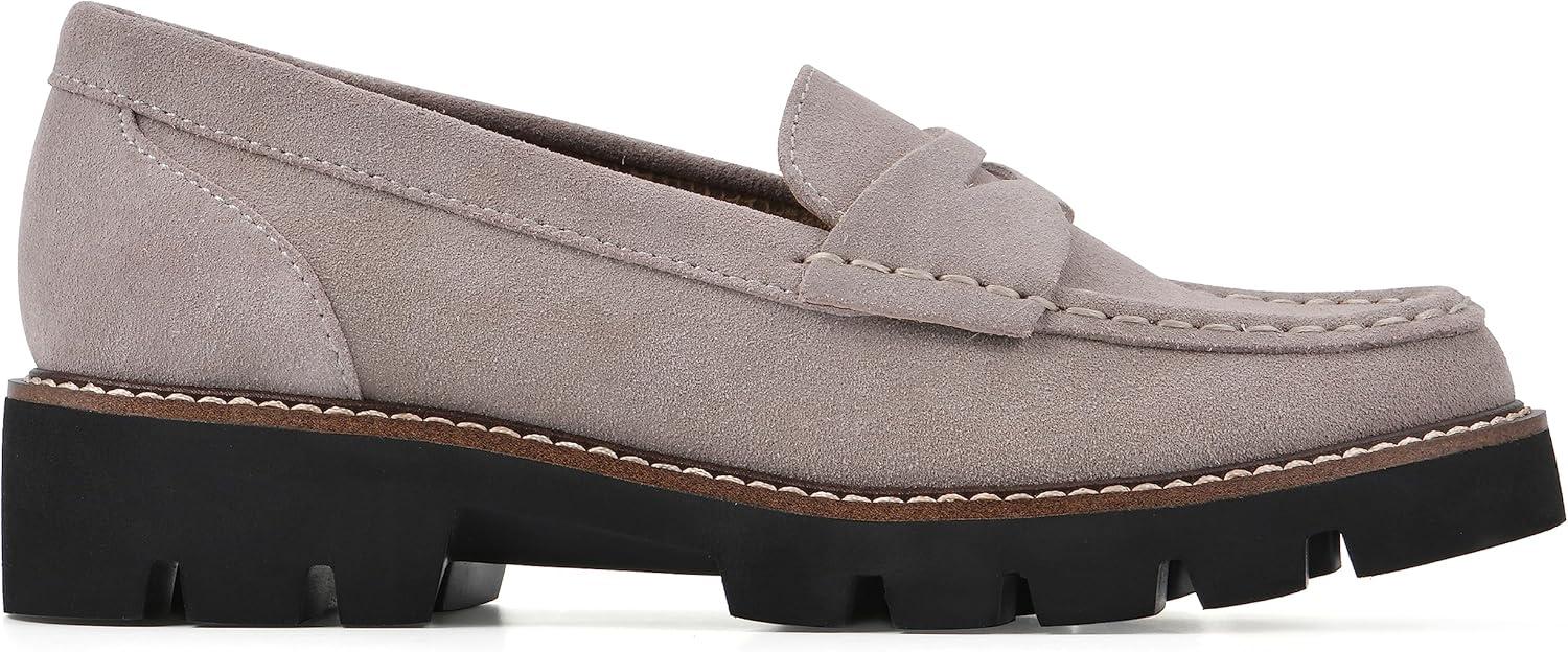 imageWHITE MOUNTAIN Womens Gunner Penny LoaferLttaupeSuede