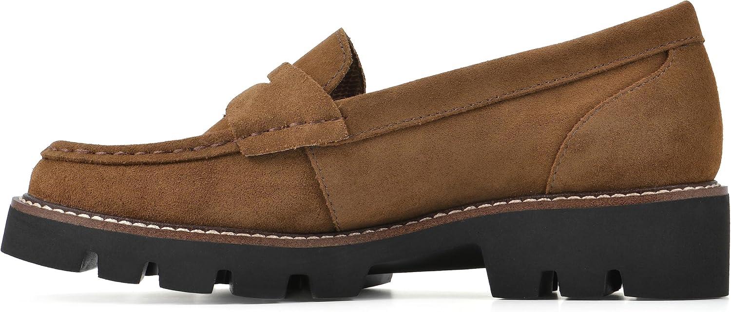 imageWHITE MOUNTAIN Womens Gunner Penny LoaferMidbrownSuede