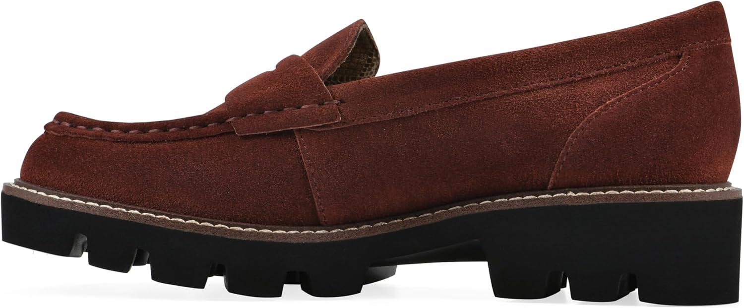 imageWHITE MOUNTAIN Womens Gunner Penny LoaferRust Suede
