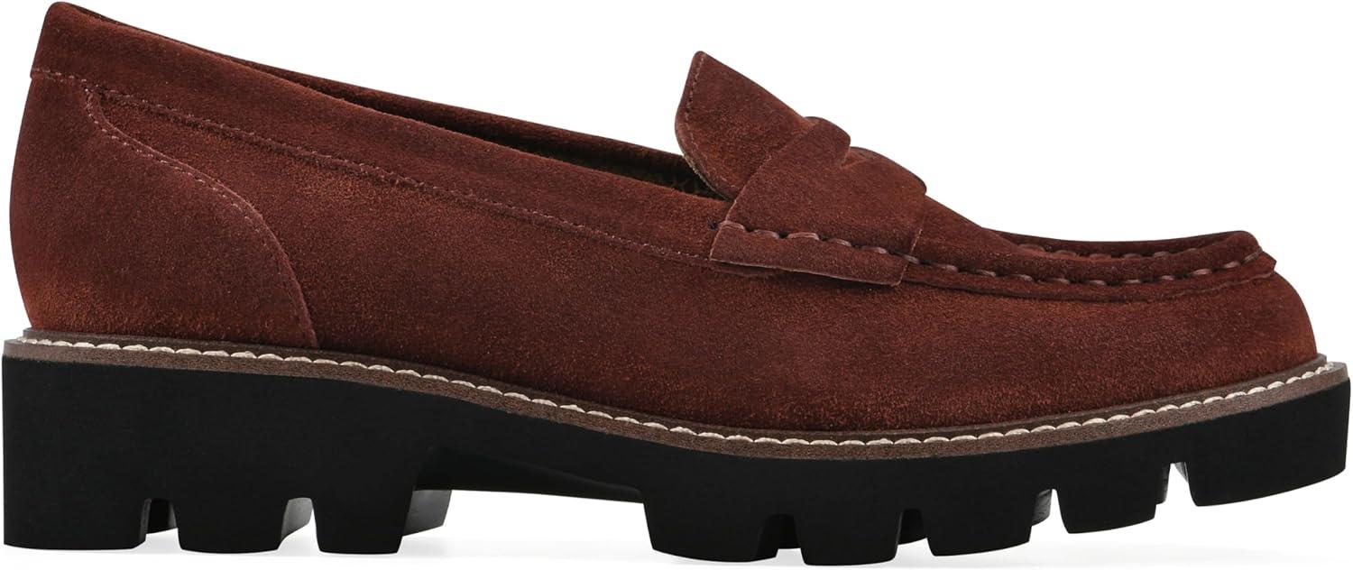 imageWHITE MOUNTAIN Womens Gunner Penny LoaferRust Suede