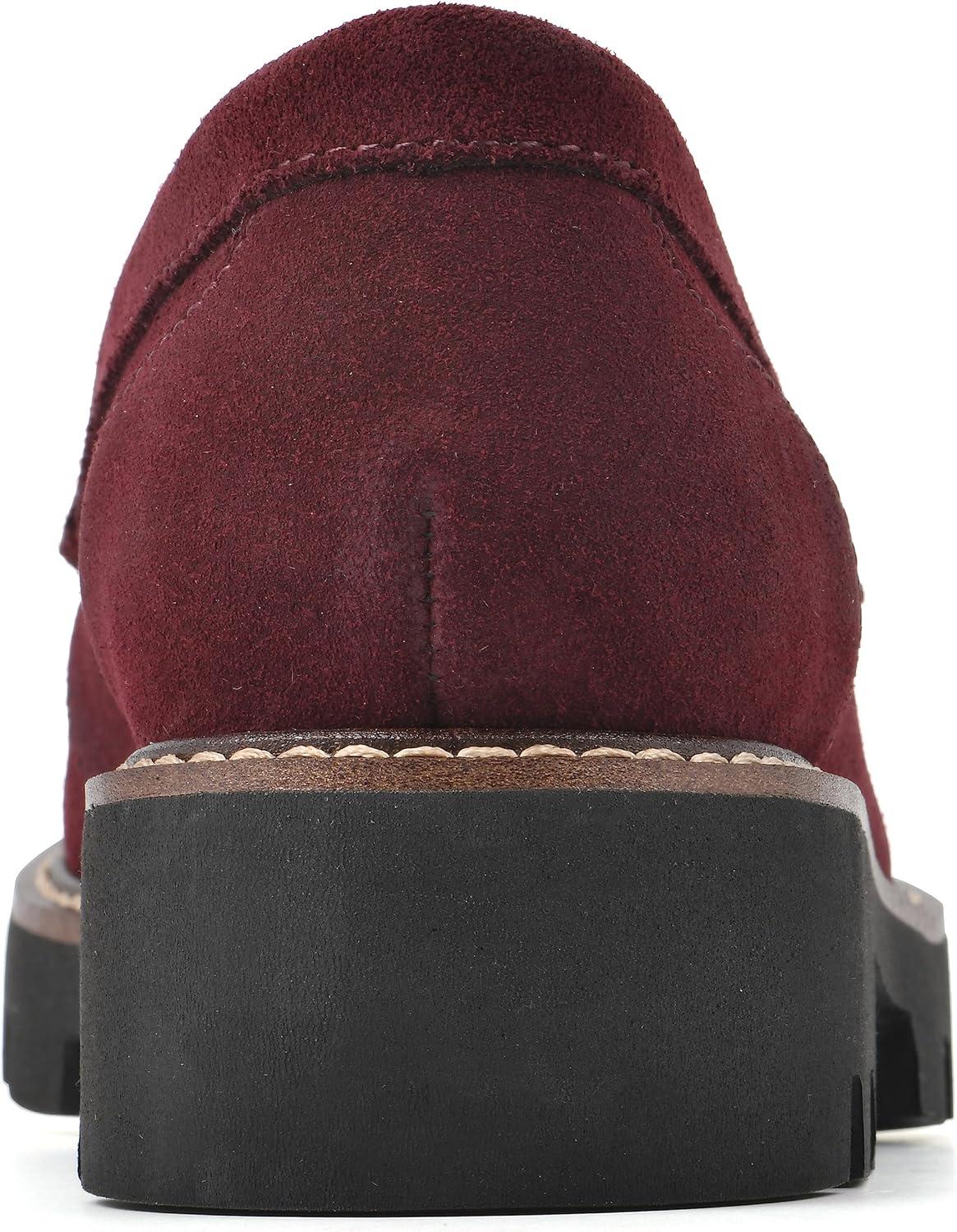 imageWHITE MOUNTAIN Womens Gunner Penny LoaferWineSuede