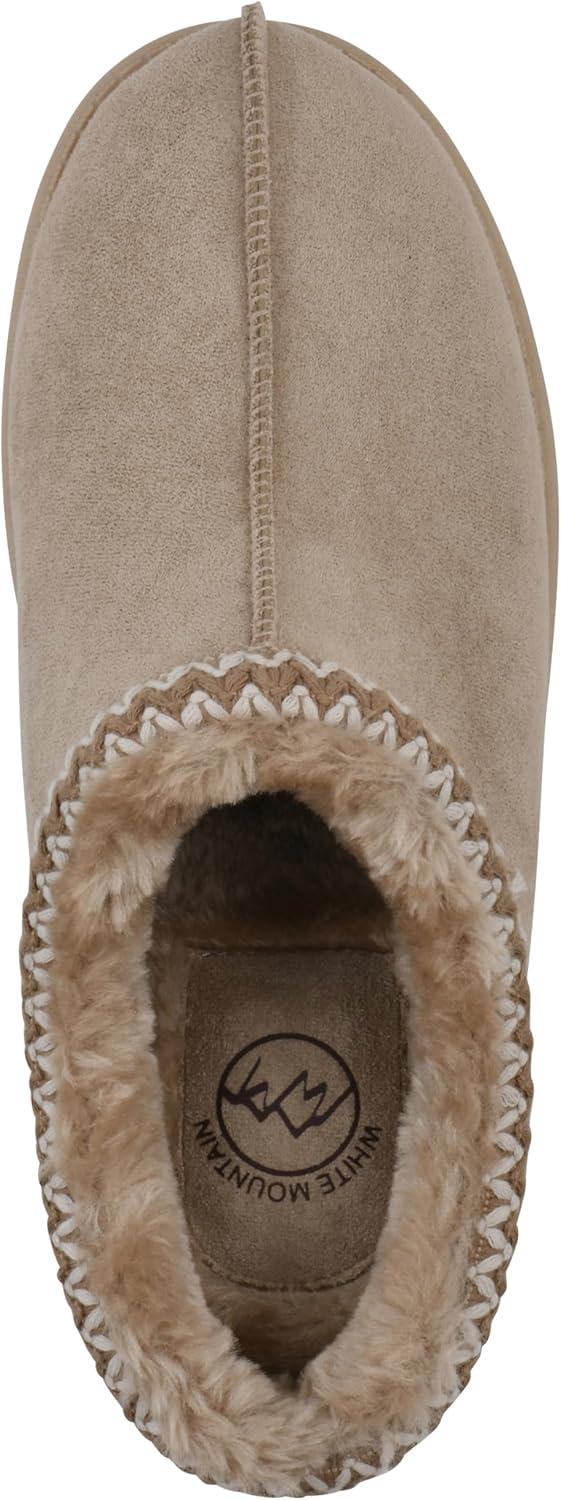 imageWHITE MOUNTAIN Womens Icebin Faux Fur Slipper ClogDkbeigeFabric
