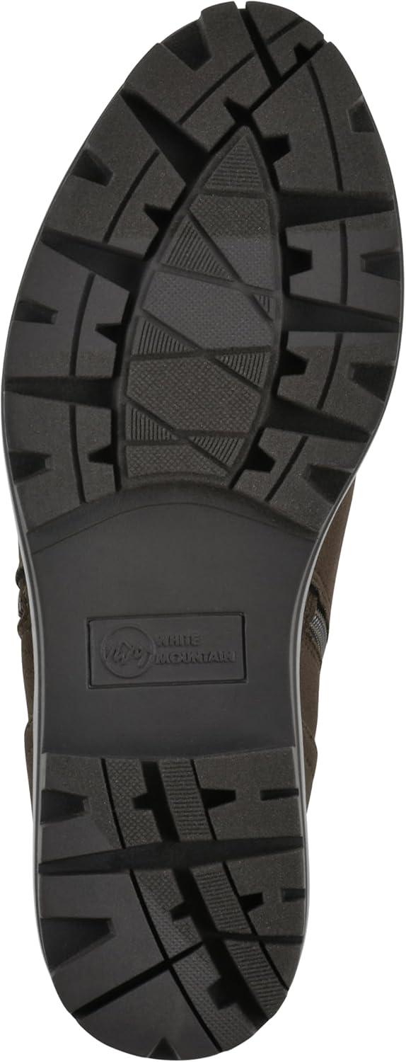 imageWhite Mountain Womens Tahj Lug Sole BootieArmy Faux Suede