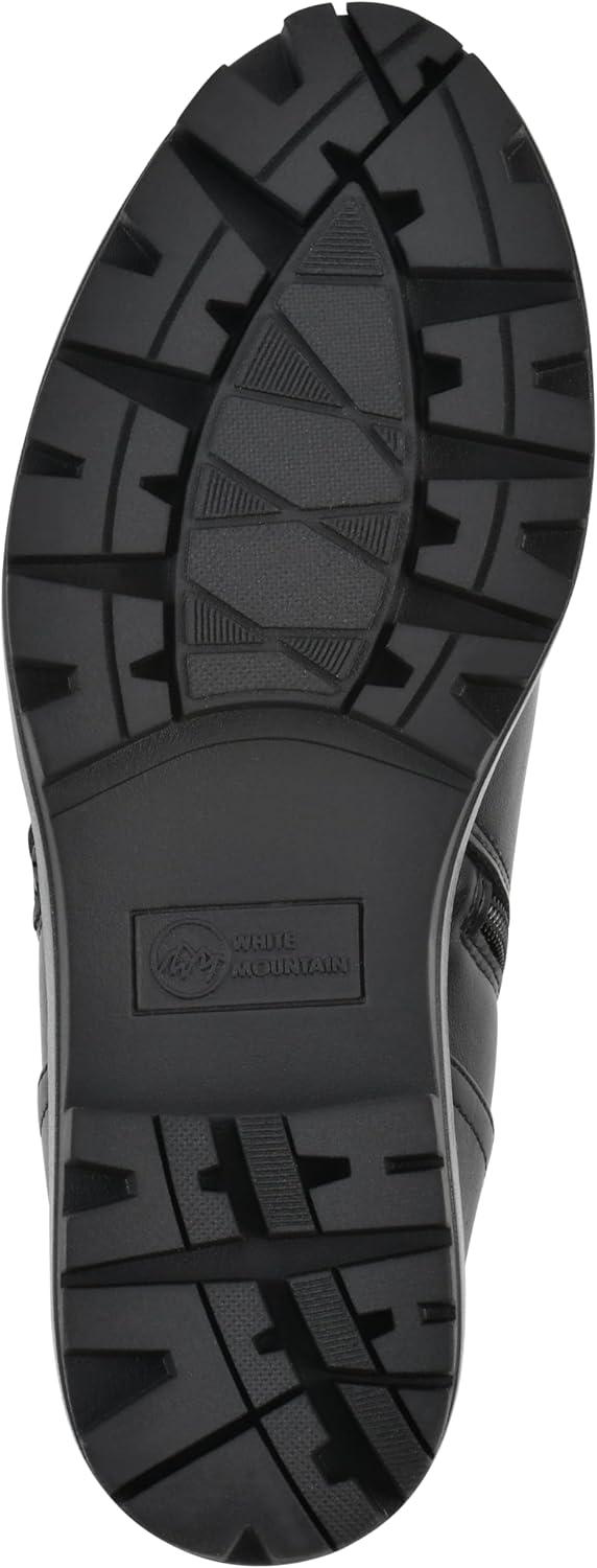 imageWhite Mountain Womens Tahj Lug Sole BootieBlack Faux Leather