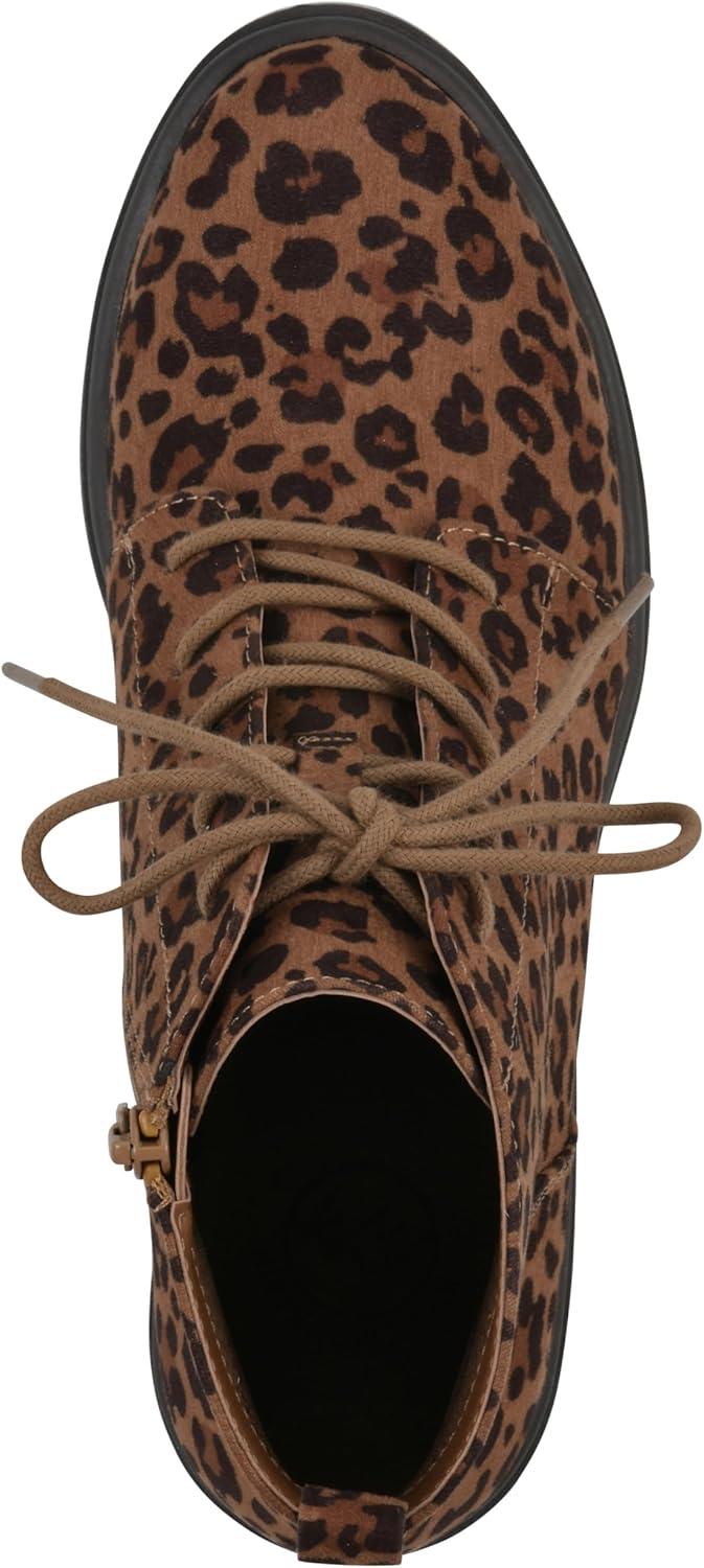 imageWhite Mountain Womens Tariq Lug Sole LaceUp BootieBrown Leopard
