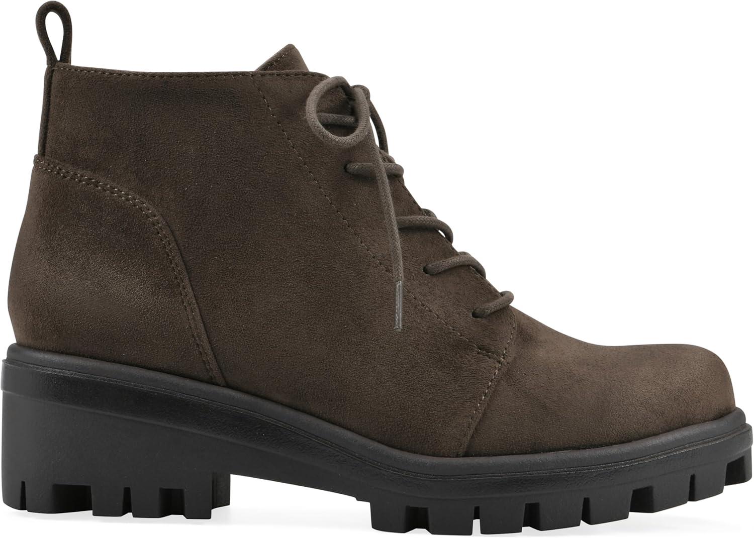 imageWhite Mountain Womens Tariq Lug Sole LaceUp BootieKhaki