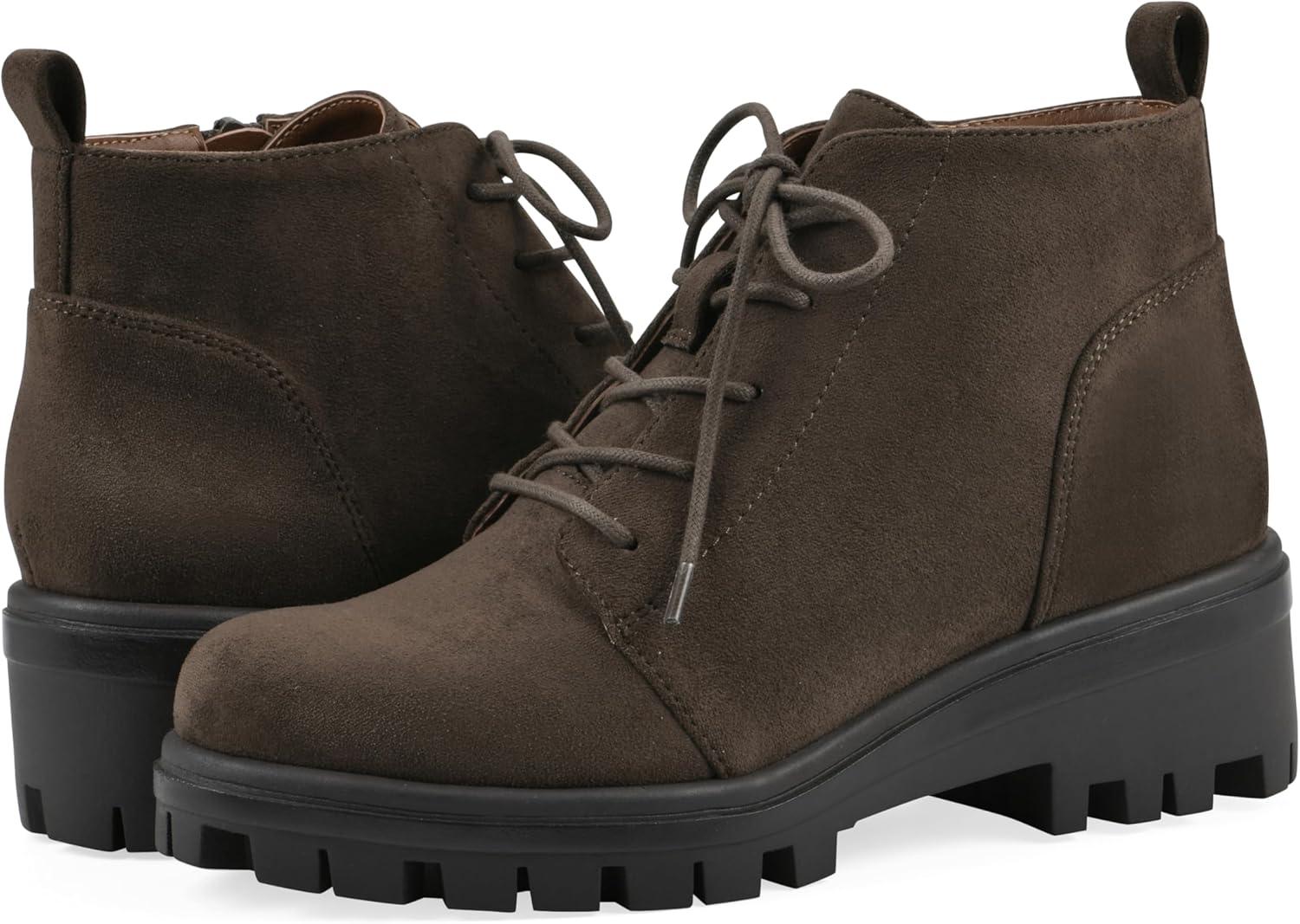 imageWhite Mountain Womens Tariq Lug Sole LaceUp BootieKhaki