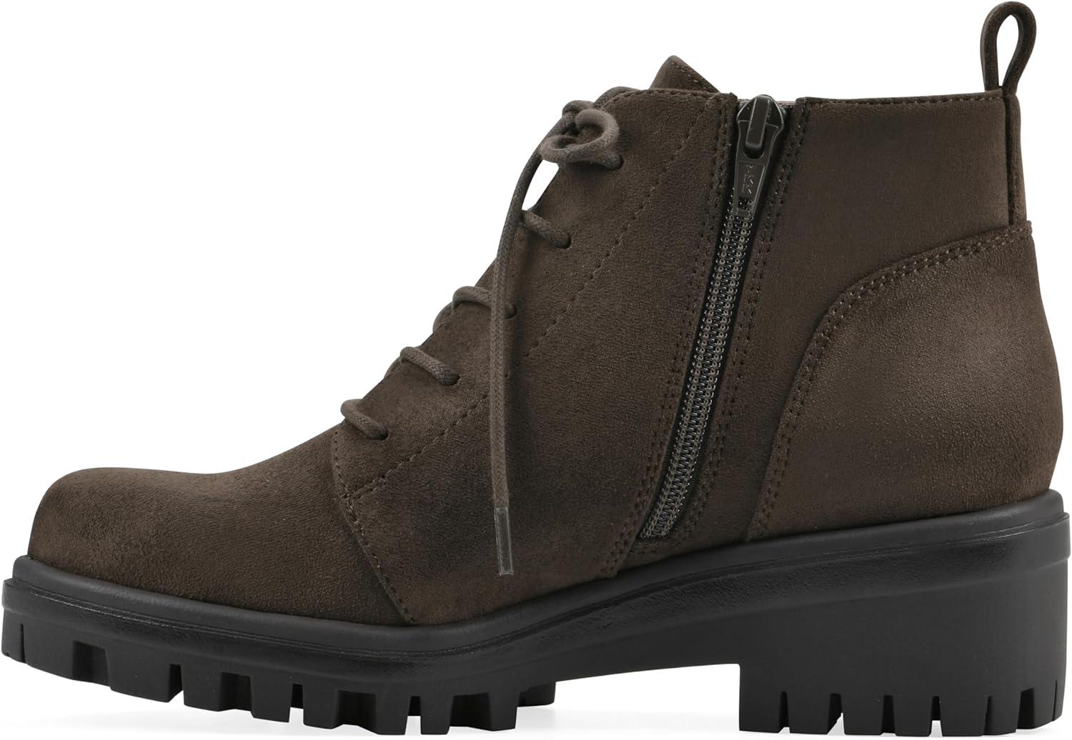 imageWhite Mountain Womens Tariq Lug Sole LaceUp BootieKhaki