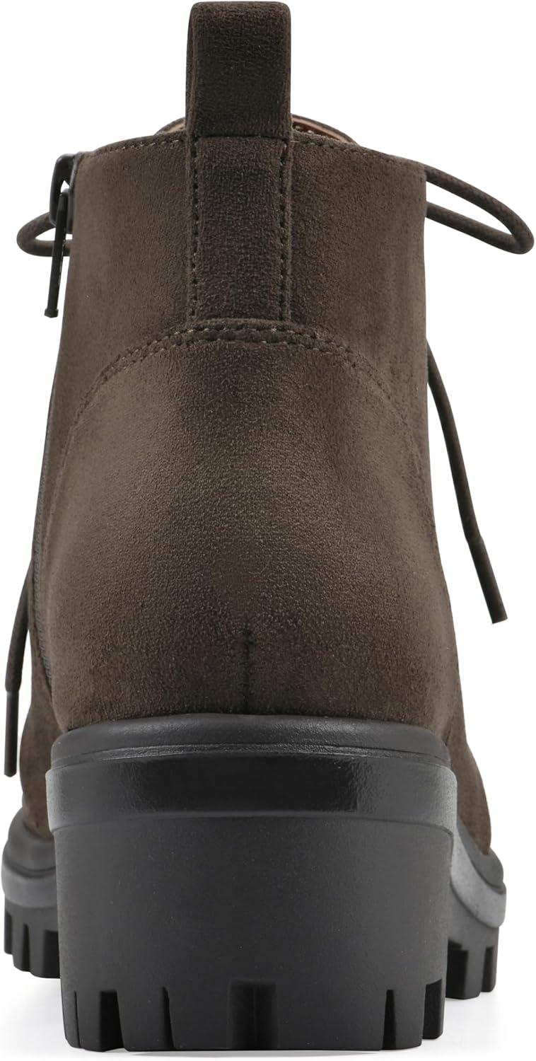 imageWhite Mountain Womens Tariq Lug Sole LaceUp BootieKhaki