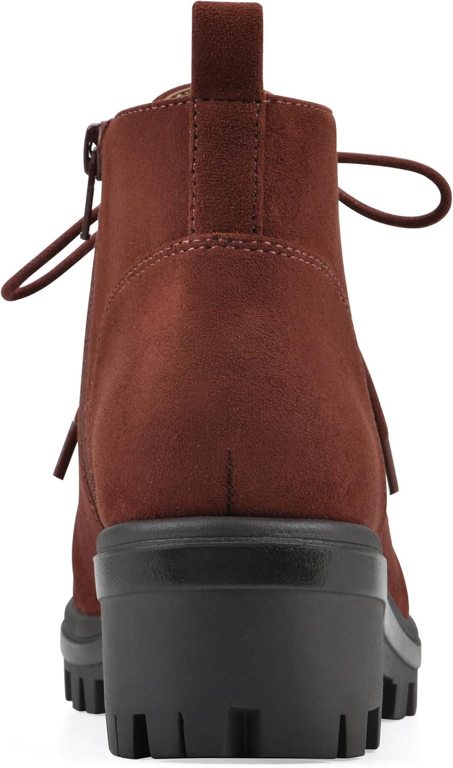 imageWhite Mountain Womens Tariq Lug Sole LaceUp BootieRust