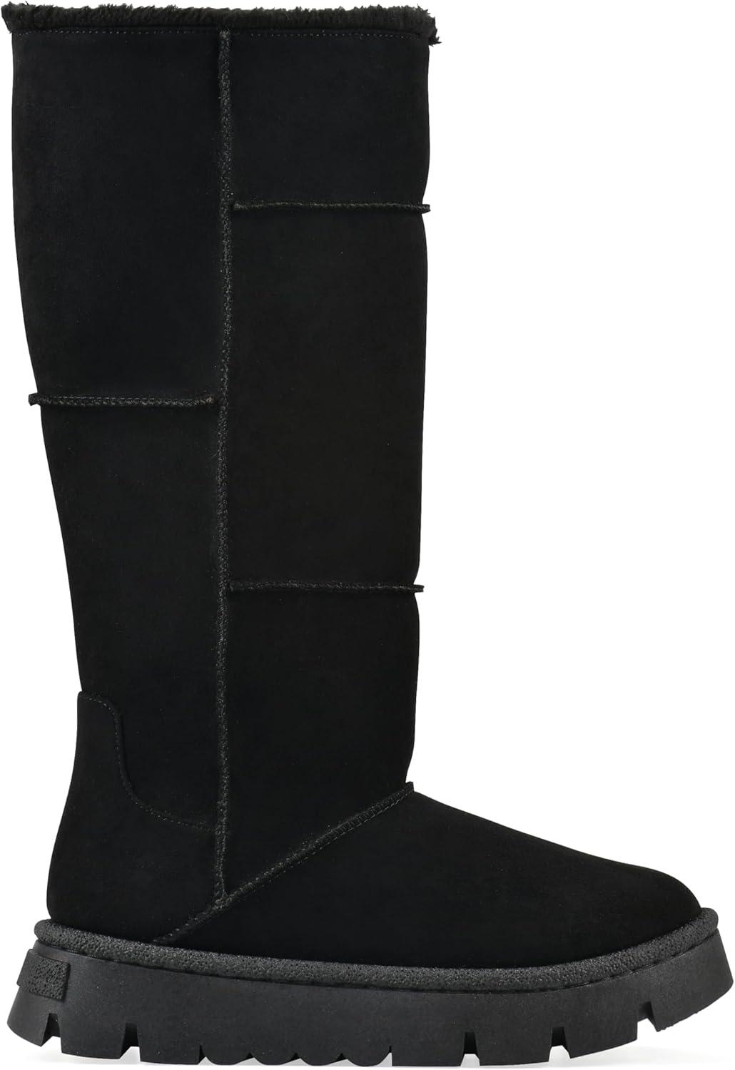 imageWhite Mountain Womens Tru Lined Platform Tall Shaft BootBlack