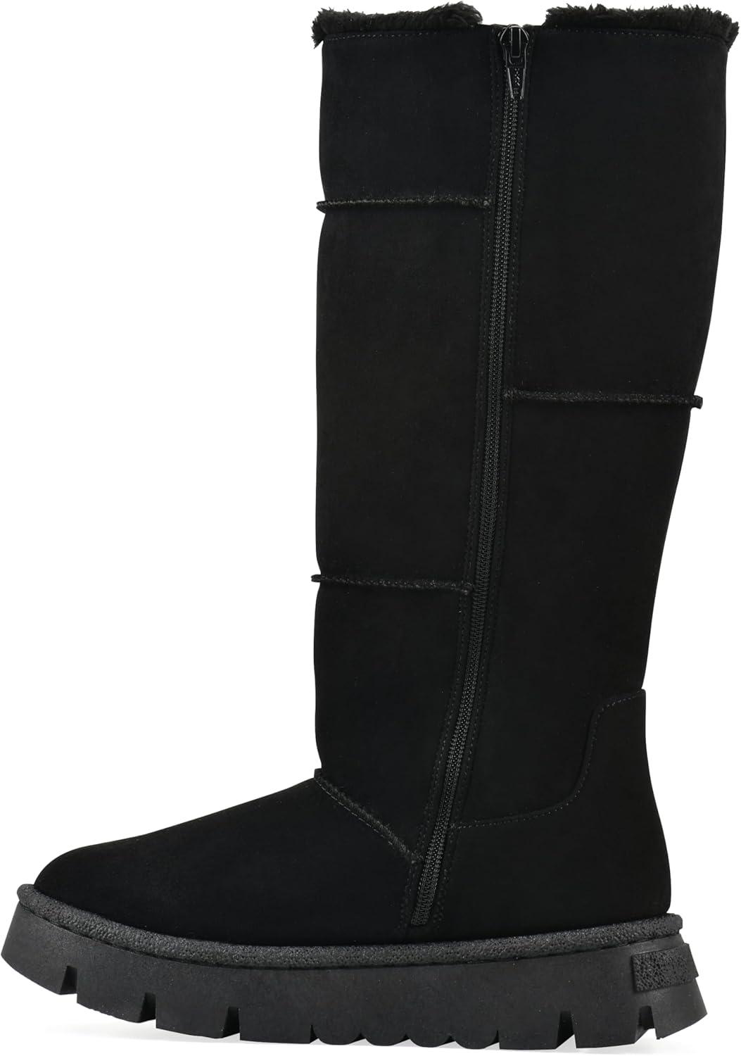 imageWhite Mountain Womens Tru Lined Platform Tall Shaft BootBlack