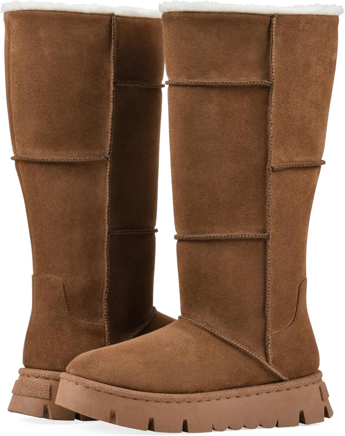 imageWhite Mountain Womens Tru Lined Platform Tall Shaft BootChestnut