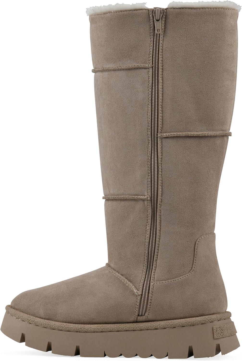 imageWhite Mountain Womens Tru Lined Platform Tall Shaft BootDark Beige