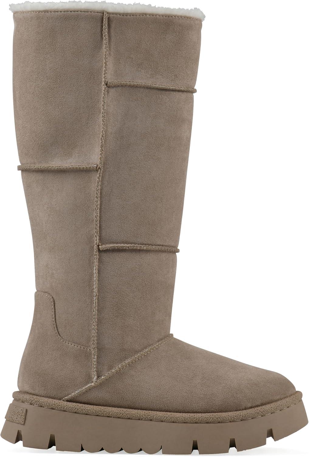imageWhite Mountain Womens Tru Lined Platform Tall Shaft BootDark Beige
